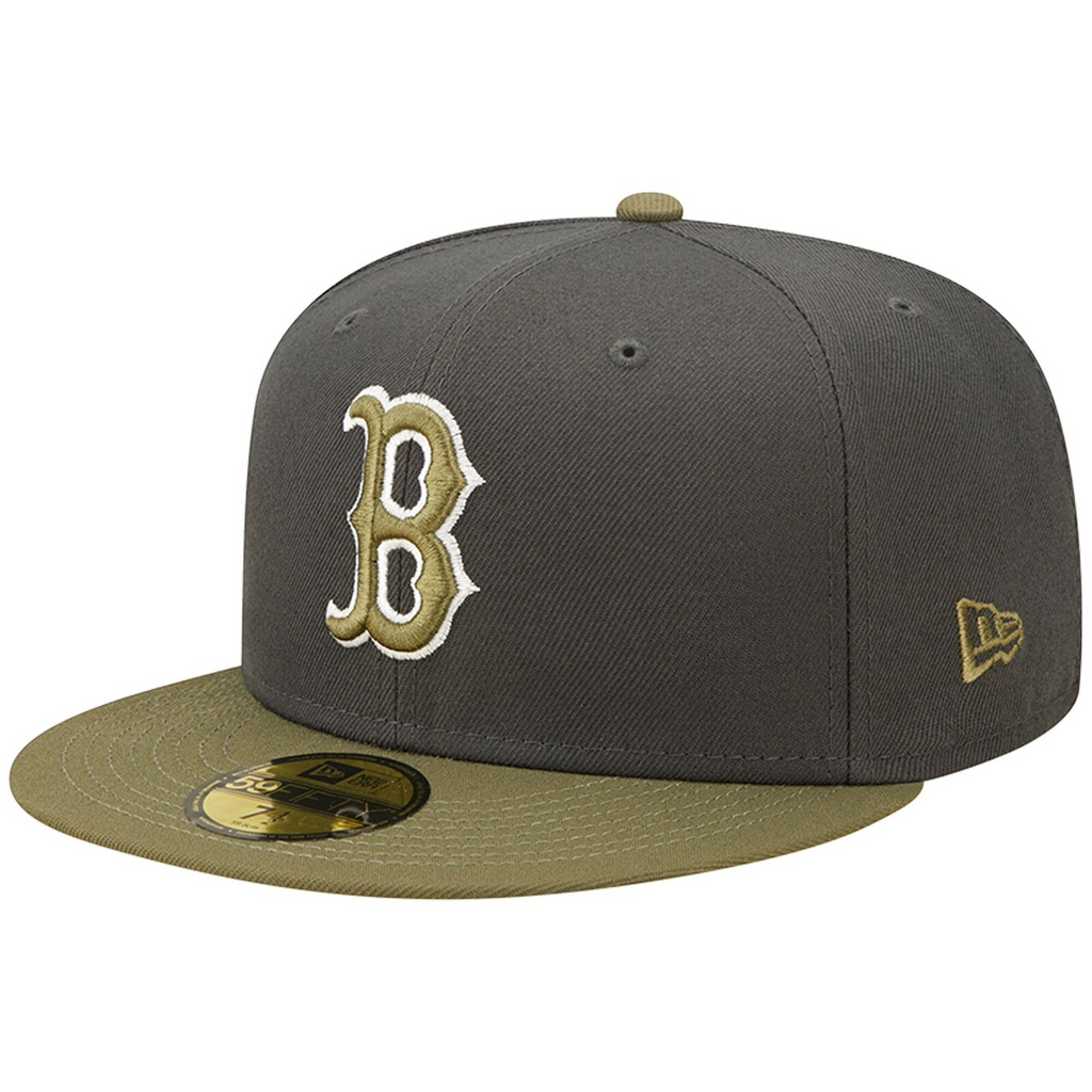 New Era Boston Red Sox Charcoal/Olive Two-Tone Color Pack 59FIFTY Fitted Hat