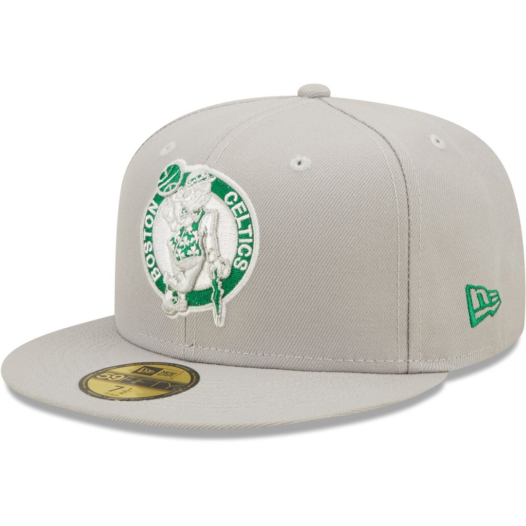 New Era Gray Boston Celtics Team Color Pop 59FIFTY Fitted Hat