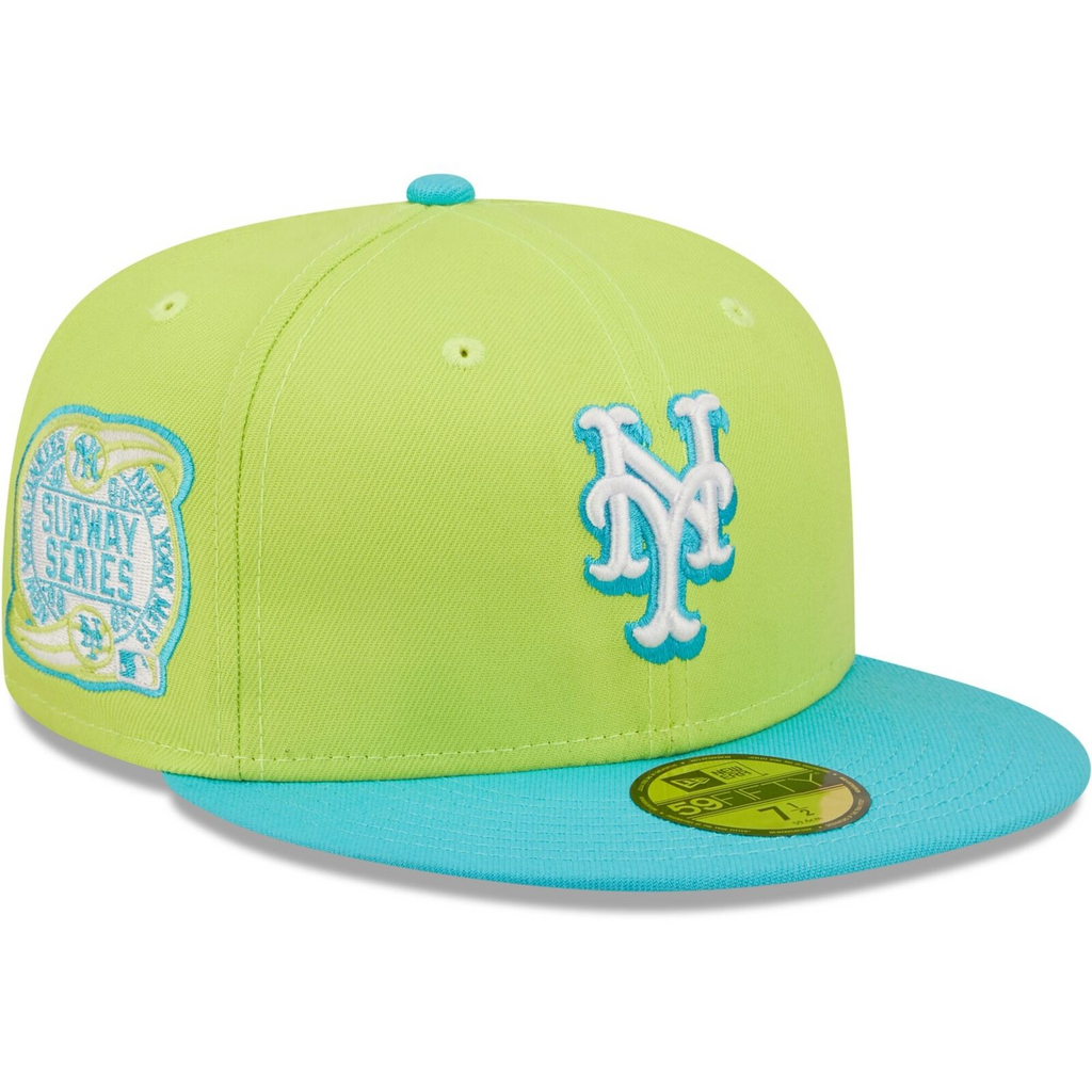 New Era Green New York Mets 2000 Subway Series Cyber Vice 59FIFTY Fitted Hat