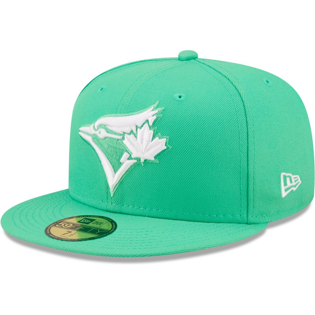 New Era Island Green White Logo Toronto Blue Jays 59FIFTY Fitted Hat