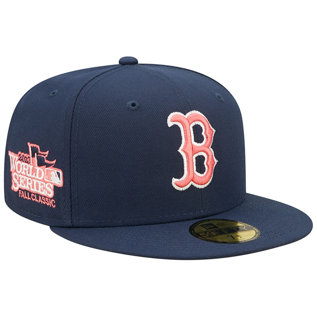 New Era Navy Boston Red Sox 2013 World Series Lava Undervisor 59FIFTY Fitted Hat