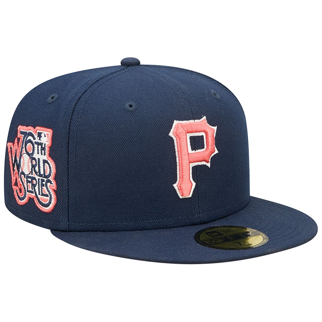 New Era Navy Pittsburgh Pirates 1976 World Series Lava Undervisor 59FIFTY Fitted Hat