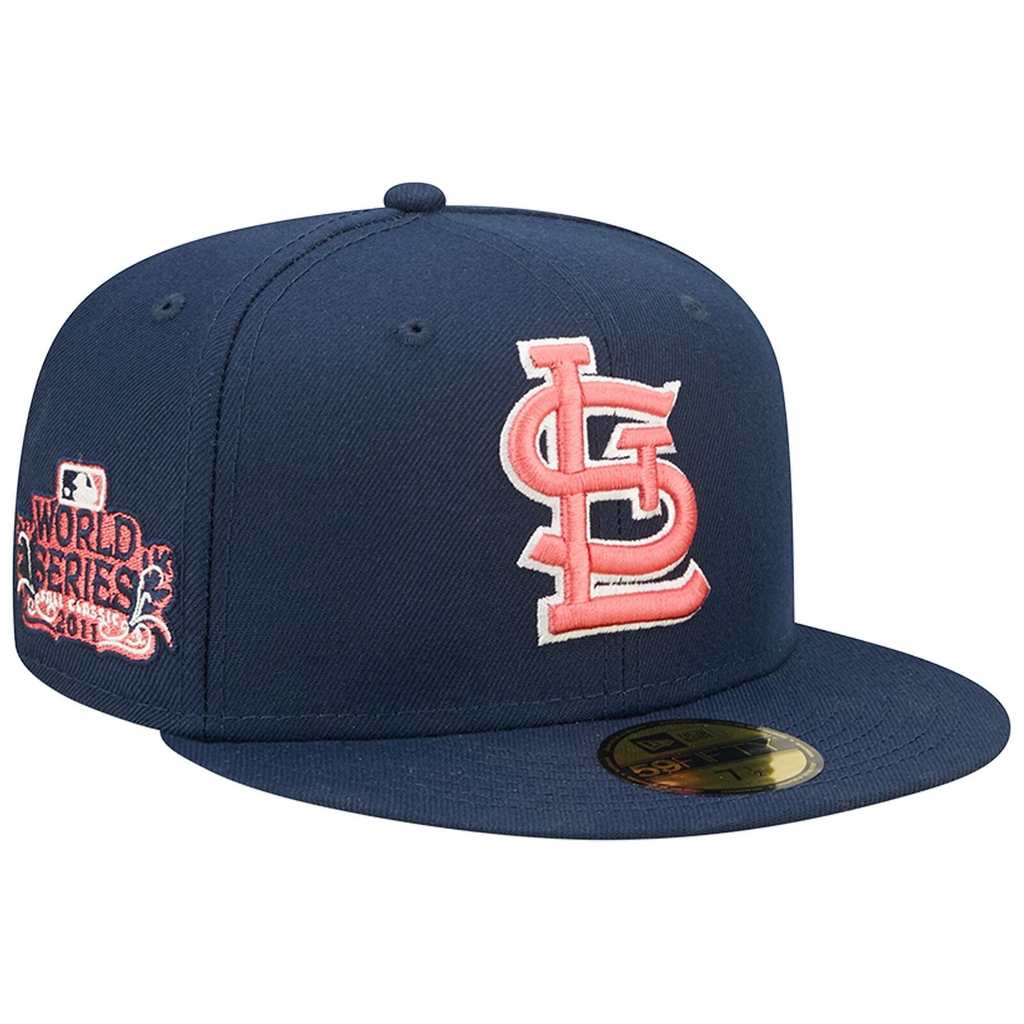 New Era Navy St. Louis Cardinals 2011 World Series Lava Undervisor 59FIFTY Fitted Hat