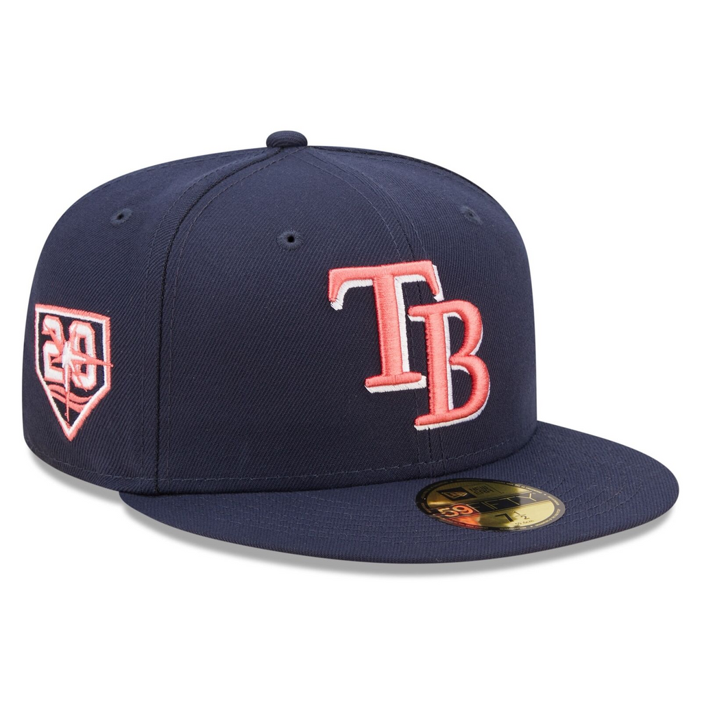 New Era Navy Tampa Bay Rays 20th Anniversary Lava Undervisor 59FIFTY Fitted Hat