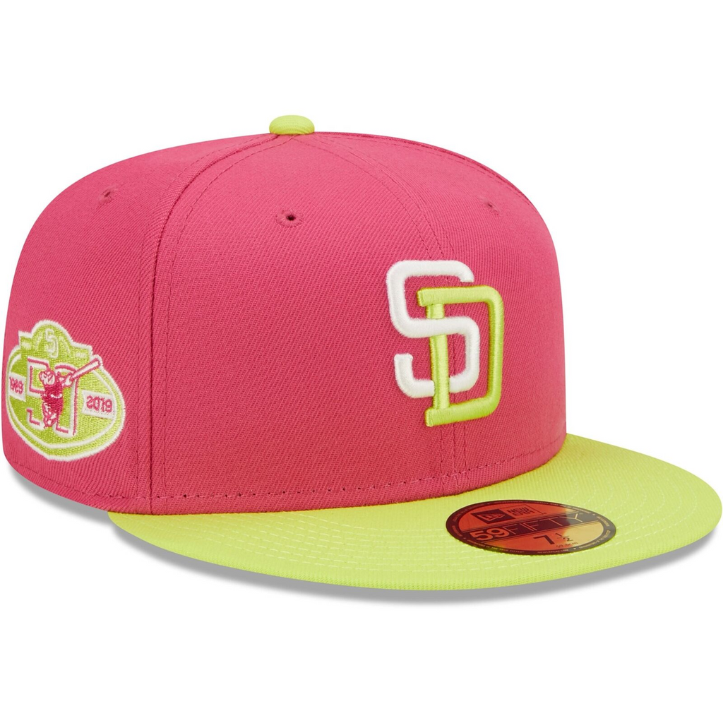 New Era Pink San Diego Padres 50th Anniversary Beetroot Cyber 59FIFTY Fitted Hat
