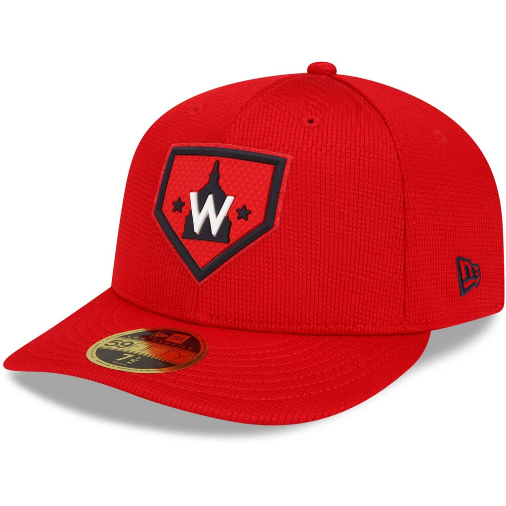 New Era Red Washington Nationals 2022 Clubhouse Alternate Logo Low Profile 59FIFTY Fitted Hat