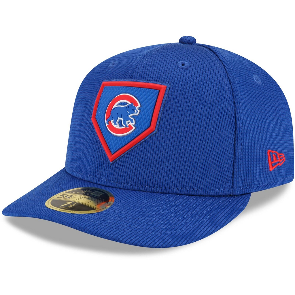 New Era Royal Chicago Cubs 2022 Clubhouse Alternate Team Logo Low Profile 59FIFTY Fitted Hat