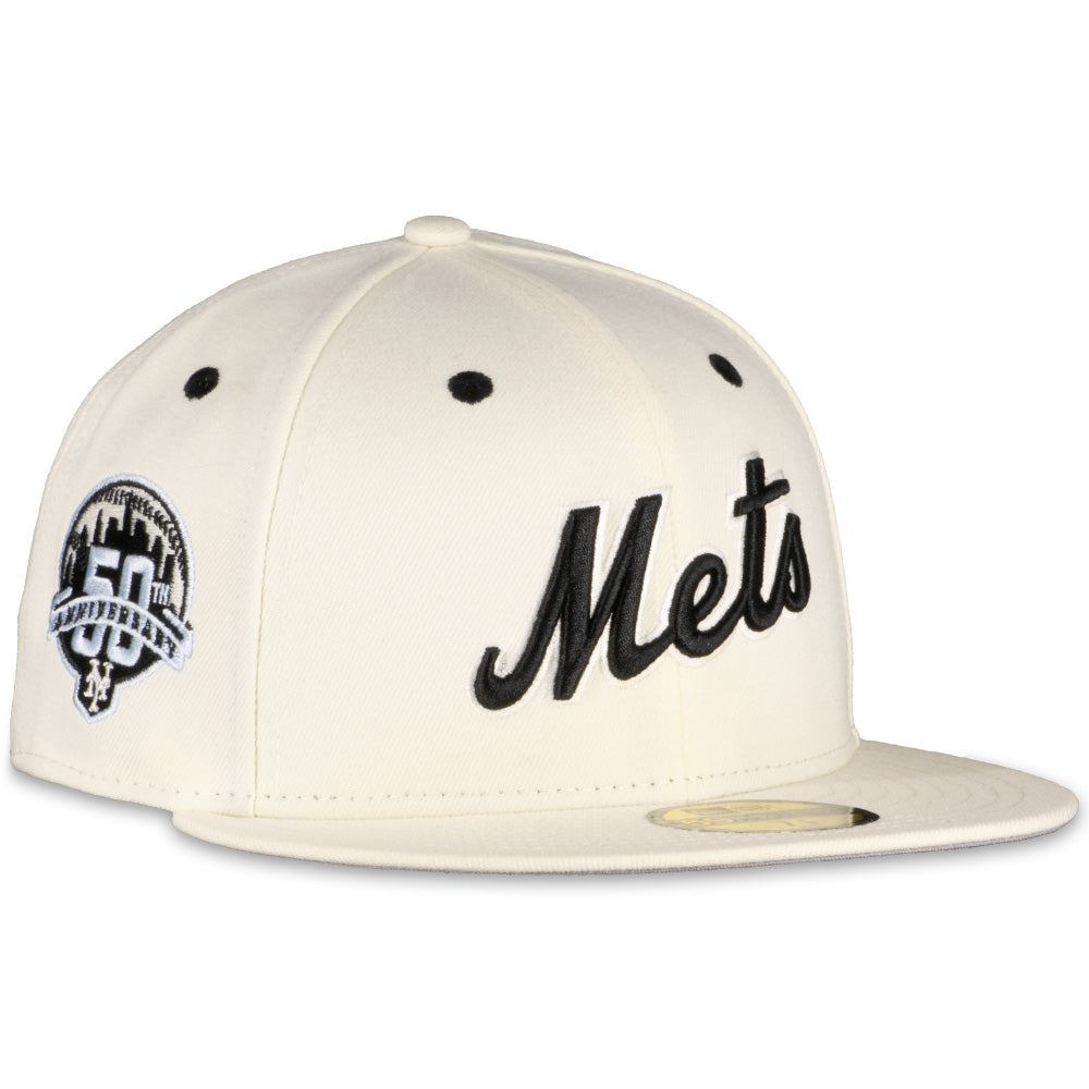 New Era New York Mets White Ivory Box Score 2023 59FIFTY Fitted Hat