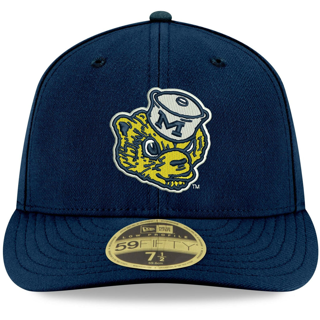 New Era Michigan Wolverines Navy Basic Low Profile 59FIFTY Fitted Hat
