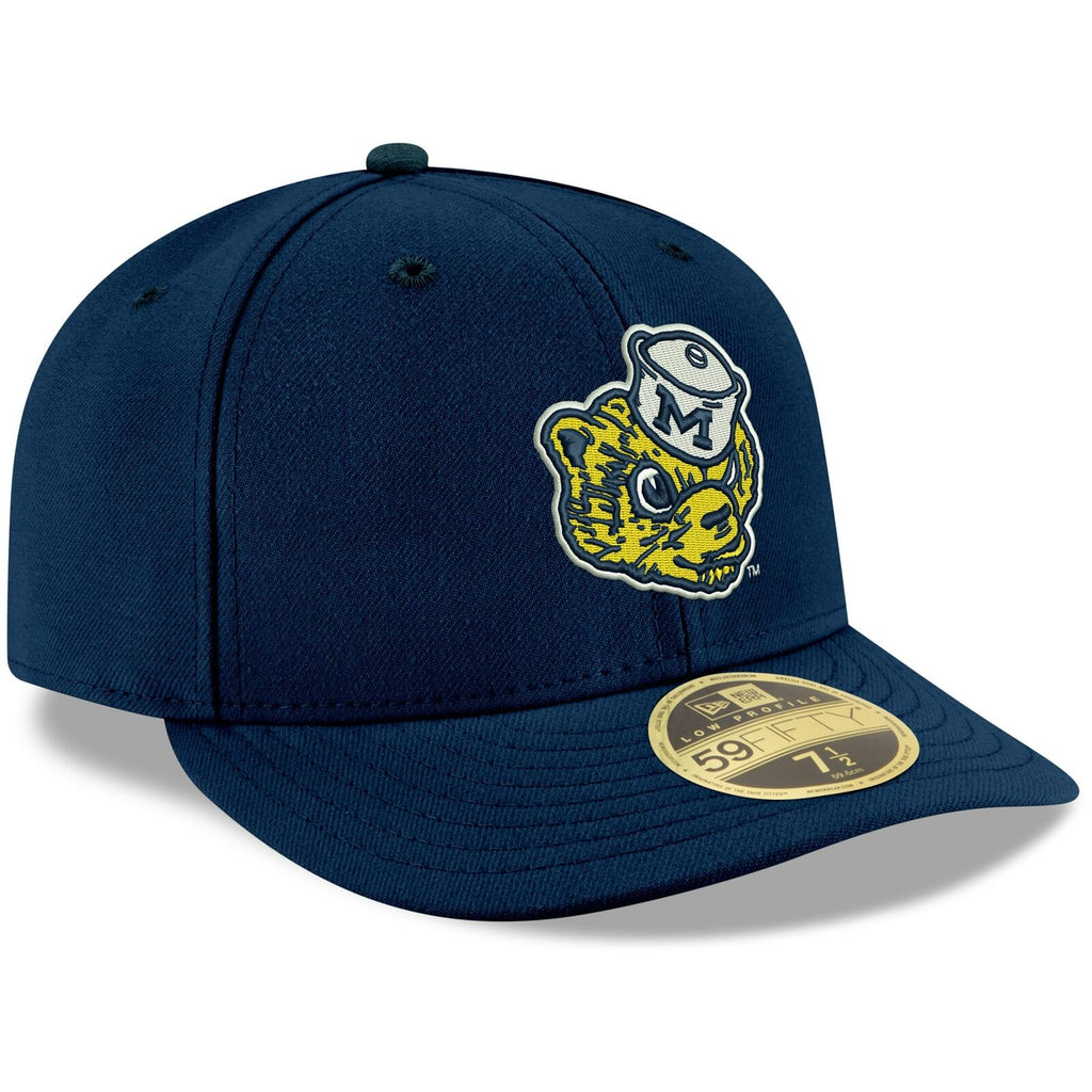 New Era Michigan Wolverines Navy Basic Low Profile 59FIFTY Fitted Hat