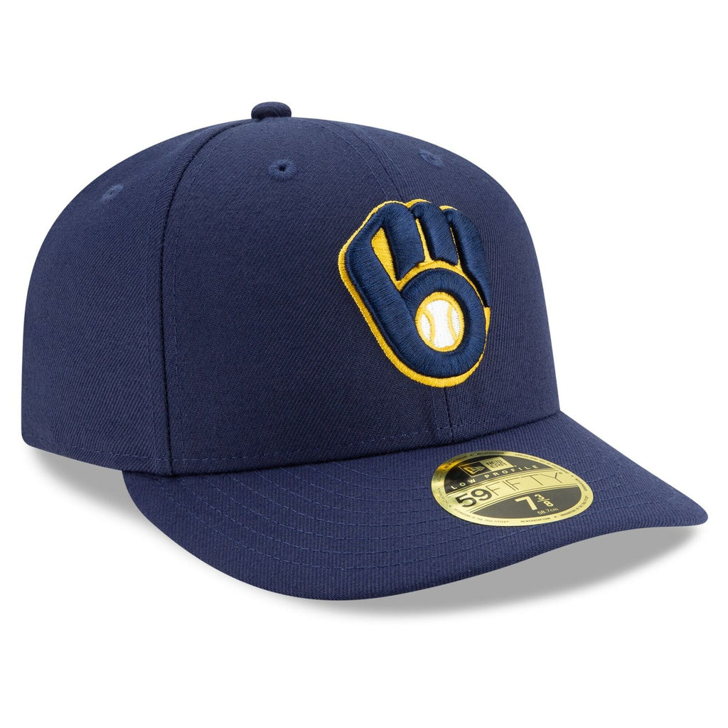 New Era Navy Milwaukee Brewers Authentic Collection On-Field Low Profile 59FIFTY Fitted Hat