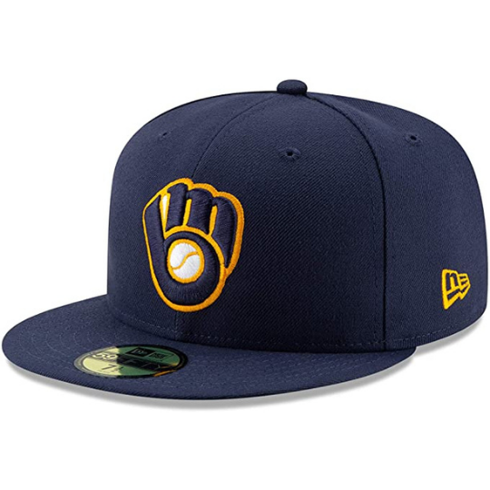 New Era Milwaukee Brewers (Navy Blue) Alt2 Fitted Hat