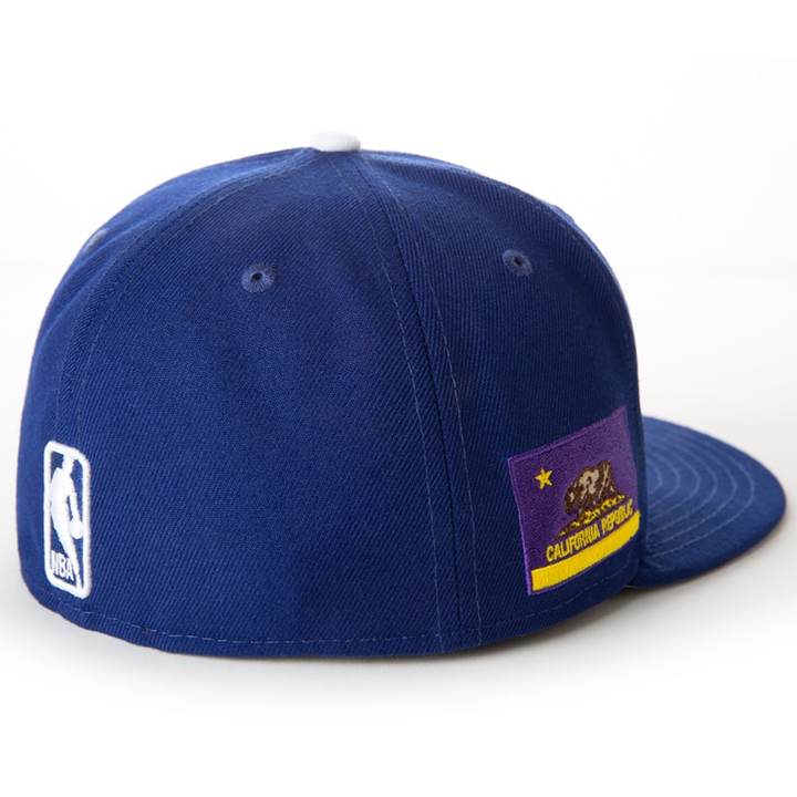 New Era Los Angeles Lakers Royal Blue Mashup 59FIFTY Fitted Hat