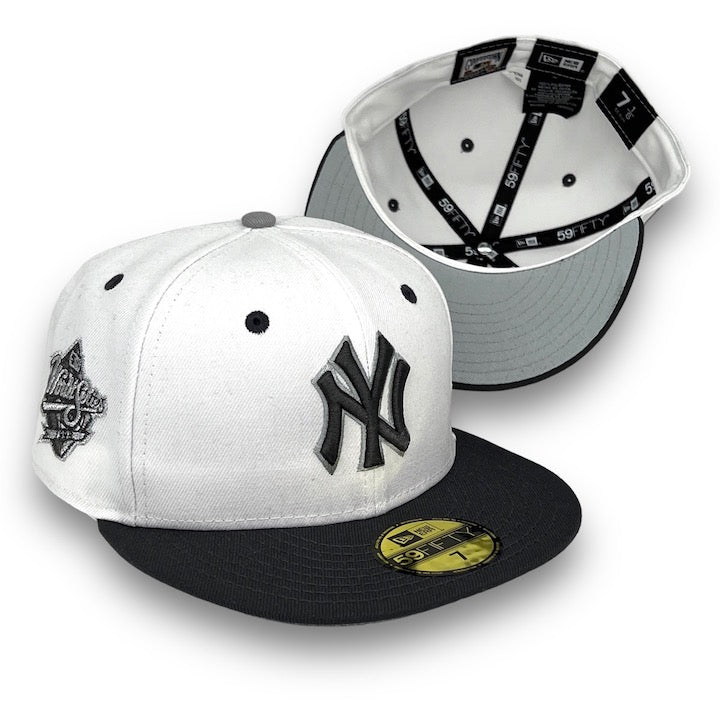 New Era New York Yankees 1998 World Series White/Graphite 59FIFTY Fitted Hat