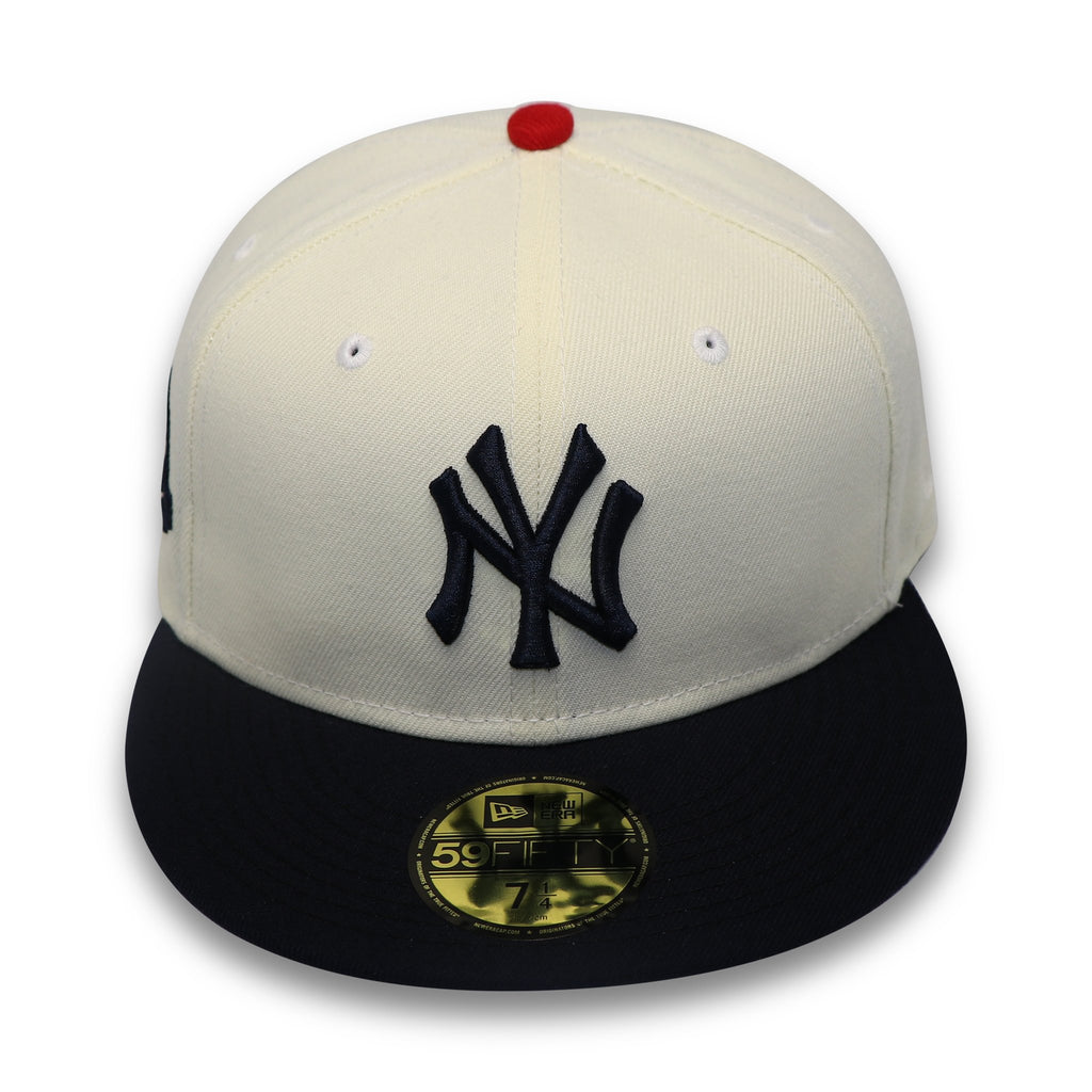 New Era New York Yankees Off White 100th Anniversary 59FIFTY Fitted Hat