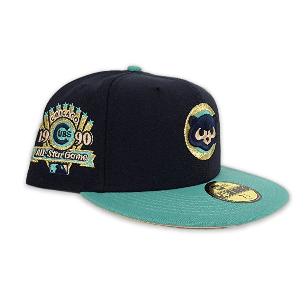 New Era Chicago Cubs Navy/Mint 1990 All-Star Game 59FIFTY Fitted Hat