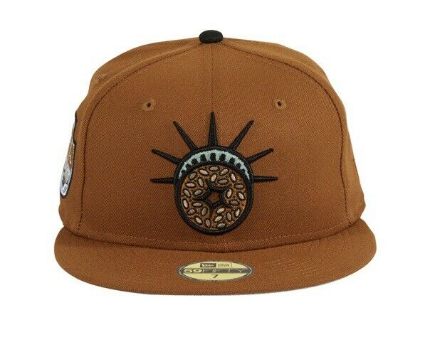 New Era Dionic Brown New York Bagels Hat Club Hockey League 59FIFTY Fitted Hat
