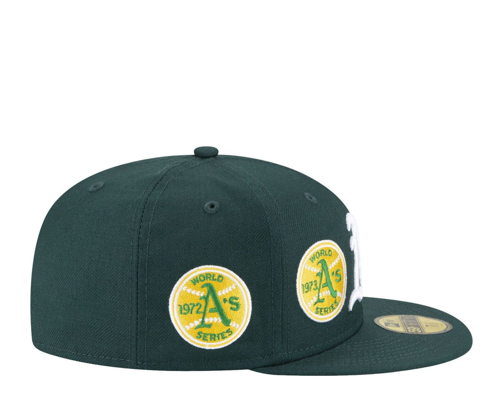 New Era Oakland Athletics Green World Series Champions 59FIFTY Fitted Hat