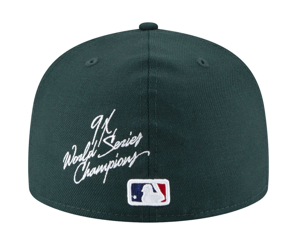 New Era Oakland Athletics Green World Series Champions 59FIFTY Fitted Hat