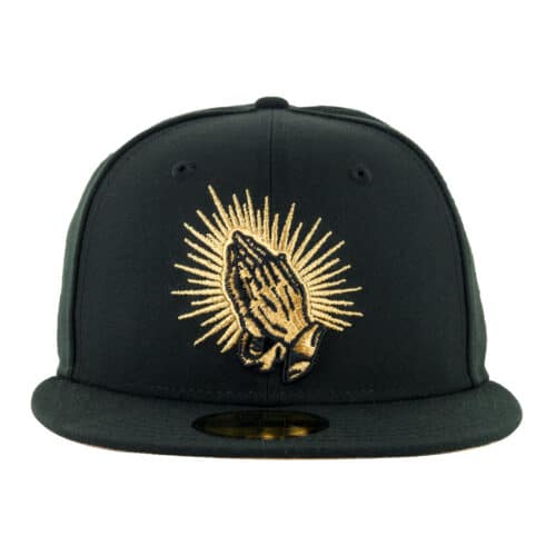 New Era Praying Hands Black/Gold 59FIFTY Fitted Hat