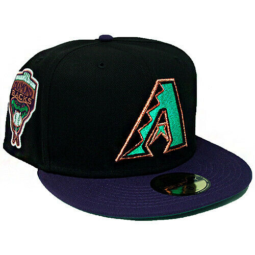 New Era Arizona Diamondbacks Black/Aqua/Purple 1998 Inaugural 59FIFTY Fitted Hat