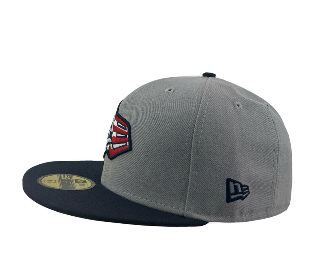 New Era Fly Your Own Flag American Flag Gray 59FIFTY Fitted Hat