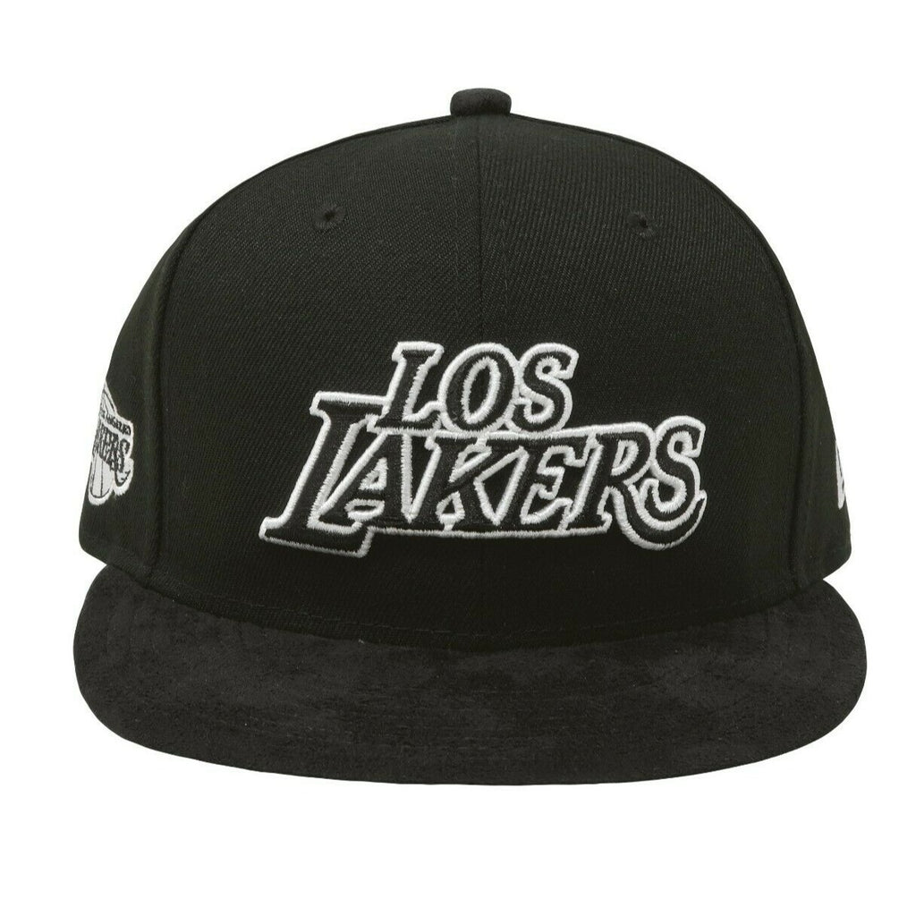 New Era Los Angeles Lakers Black Suede 59FIFTY Fitted Hat