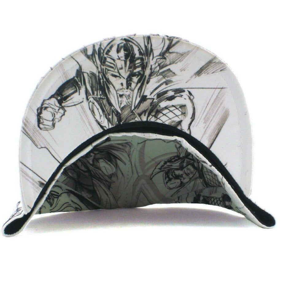 New Era Thorn Marvel Comics Pencil Artwork All Over 59FIFTY Fitted Hat