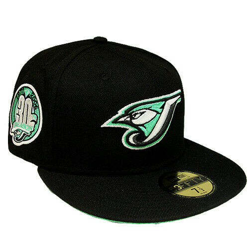 New Era Toronto Blue Jays Black/Mint Green 30th Anniversary Patch 59FIFTY Fitted Hat