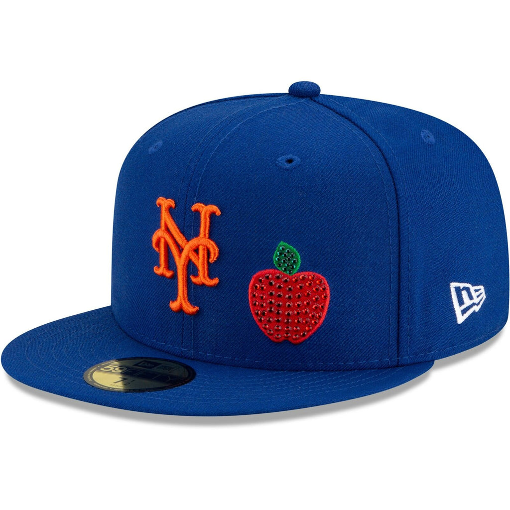 New Era Royal New York Mets Crystal Icons Rhinestone 59FIFTY Fitted Hat