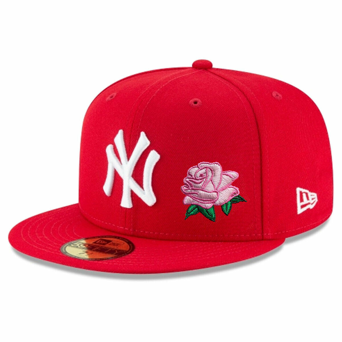 Red fitted with pink brim Clearance