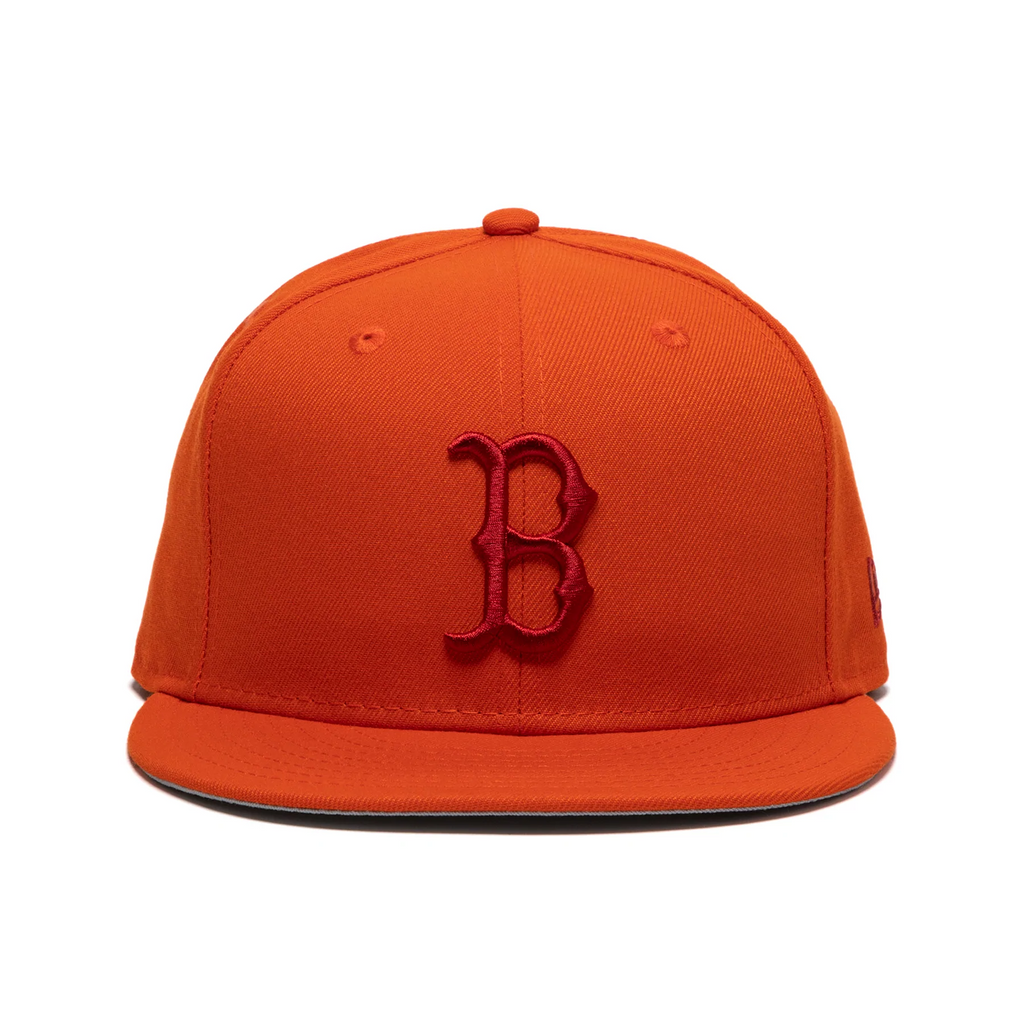 New Era x Concepts Boston Red Sox Orange/Red Grey UV 59FIFTY Fitted Hat