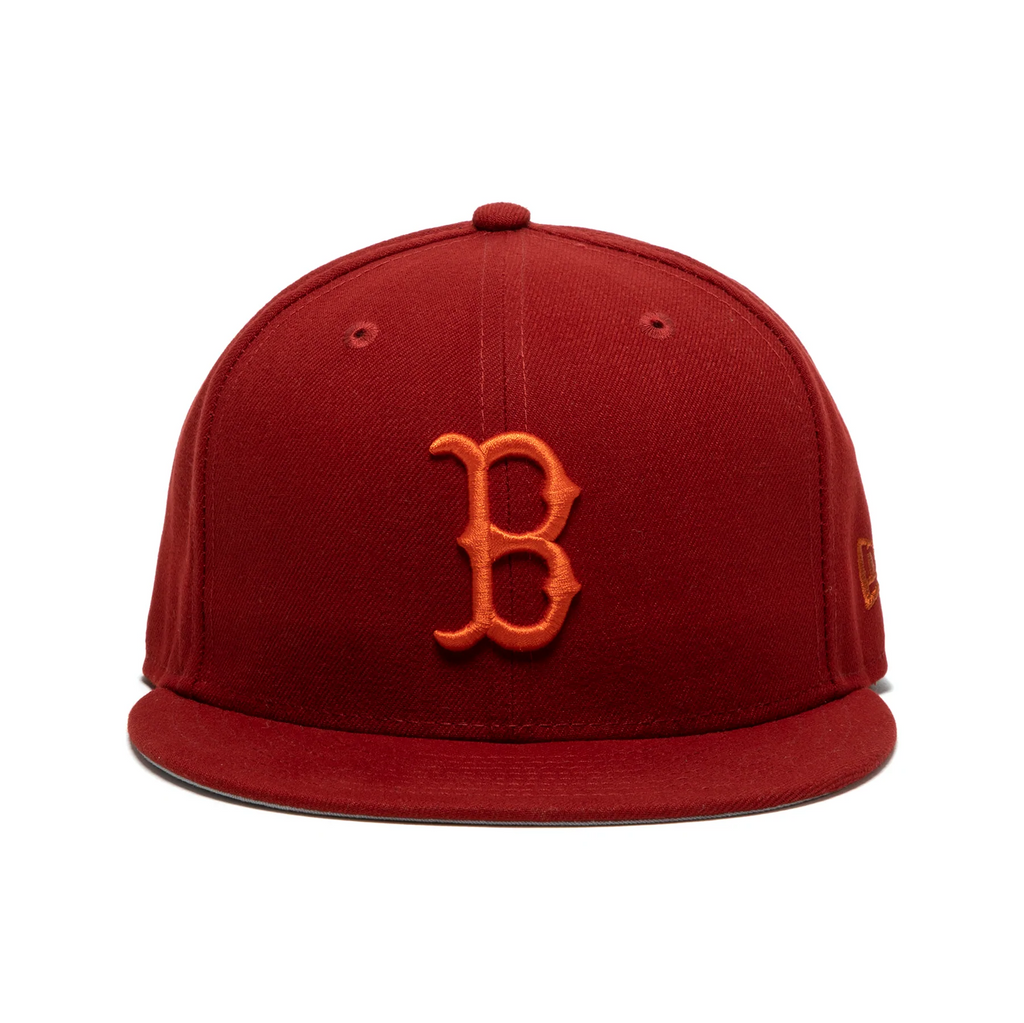 New Era x Concepts Boston Red Sox Crimson/Orange Grey UV 59FIFTY Fitted Hat