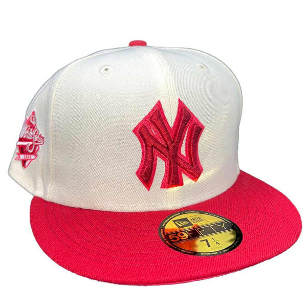 New Era New York Yankees Chrome Two Tone 1998 World Series Energy Red UV 59FIFTY Fitted Hat