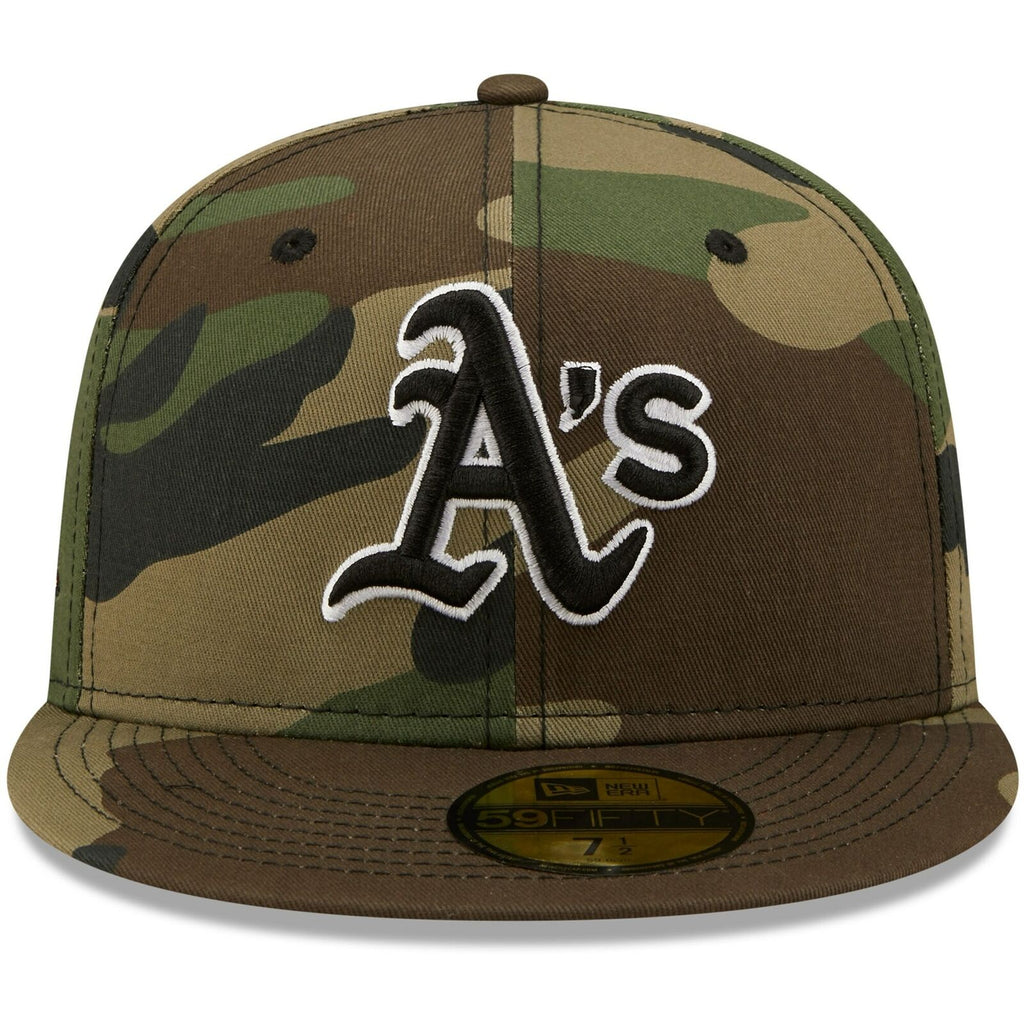New Era Oakland Athletics Camo 40th Anniversary Flame Undervisor 59FIFTY Fitted Hat