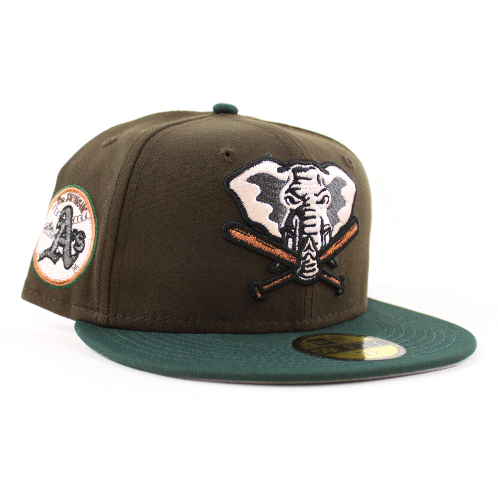 New Era Oakland Athletics Stomper Walnut/Green Swinging A's 59FIFTY Fitted Hat