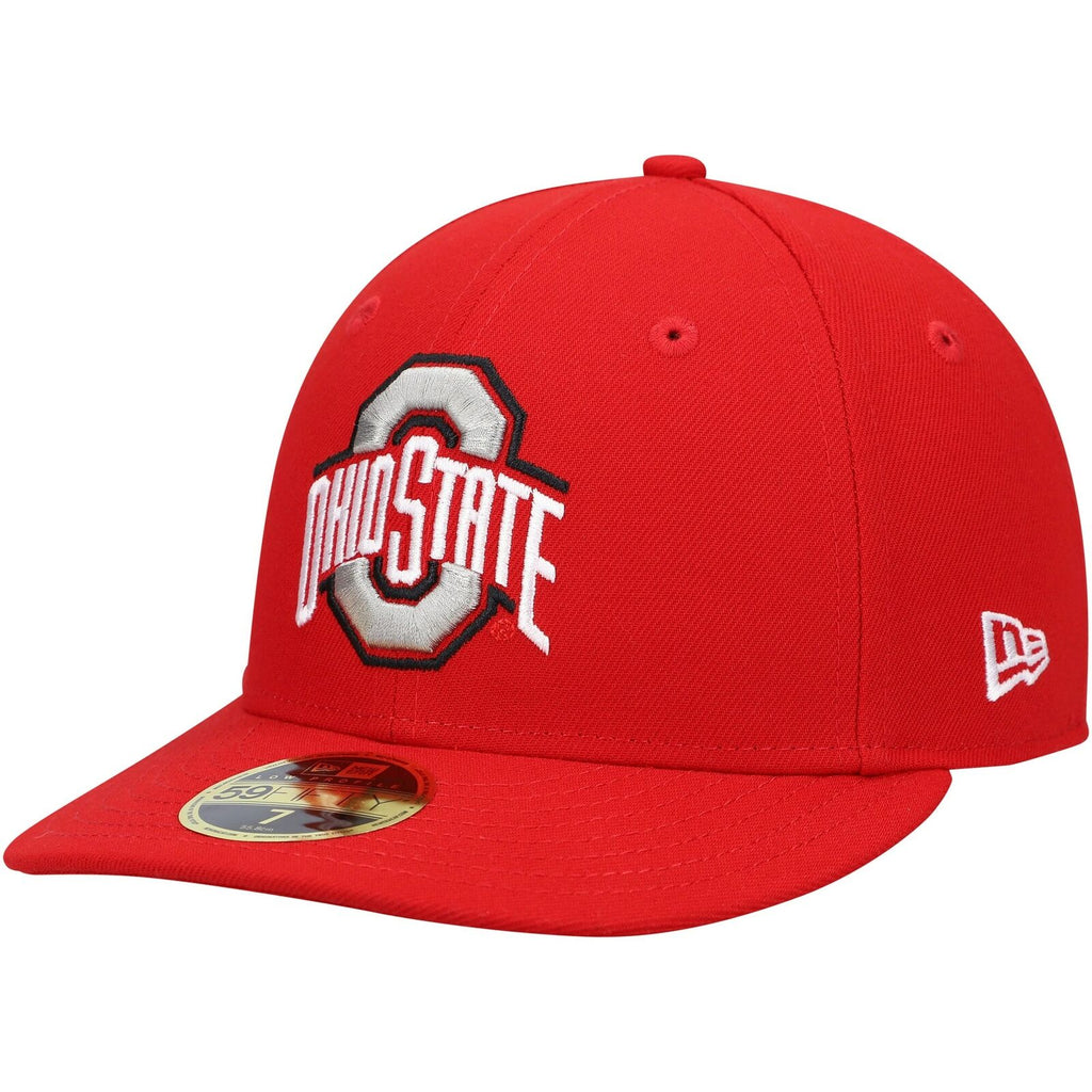 New Era Ohio State Buckeyes Red Basic Low Profile 59FIFTY Fitted Hat