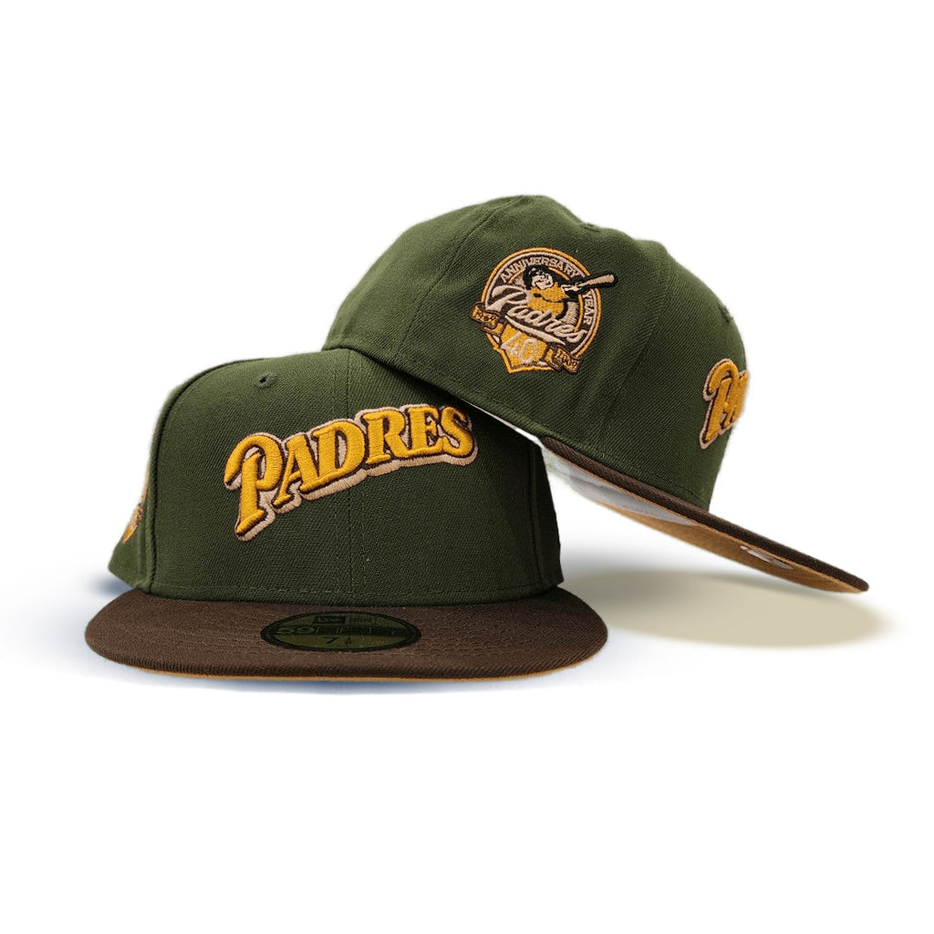 New Era San Diego Padres Olive/Brown 40th Anniversary 59FIFTY Fitted Hat