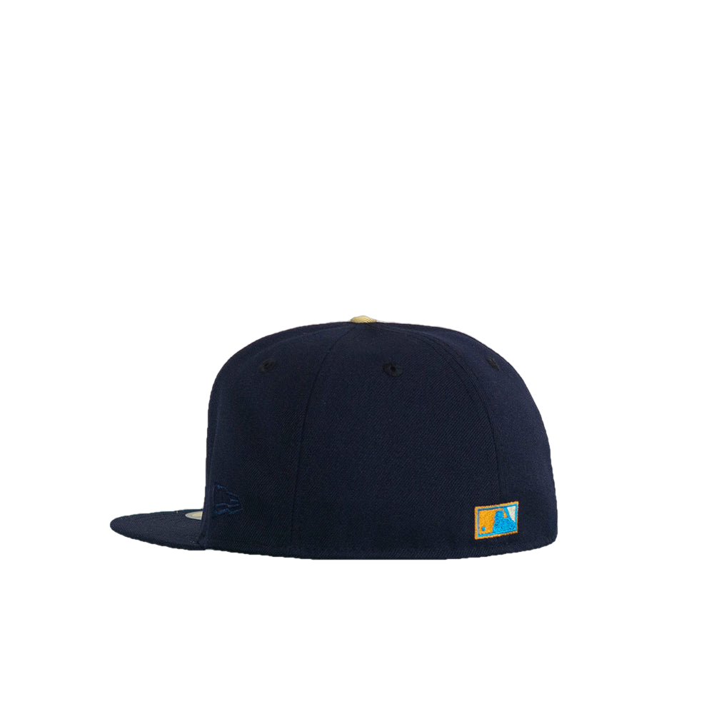 New Era eattle Mariners Navy 35th Anniversary Soft Yellow Undervisor 59FIFTY Fitted Cap