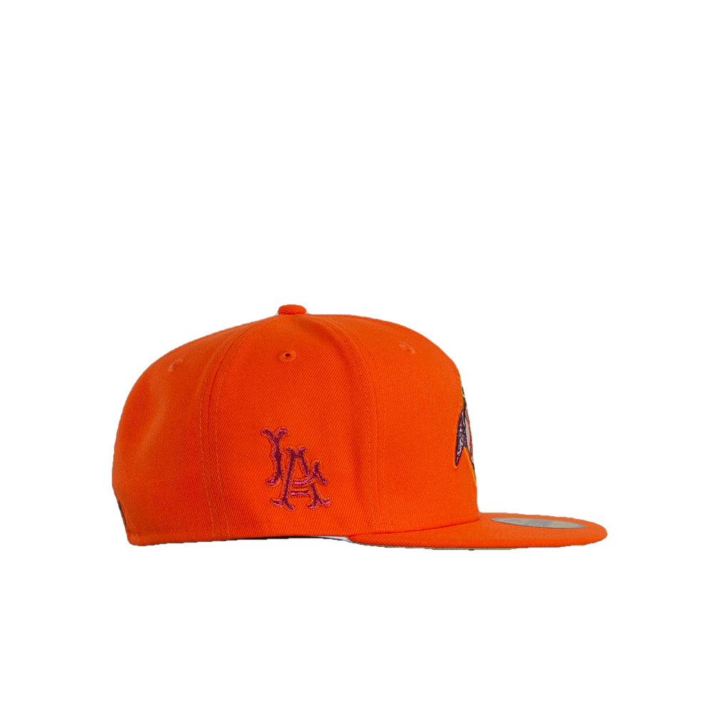 New Era Los Angeles Angels Orange Soft Yellow Undervisor 59FIFTY Fitted Cap
