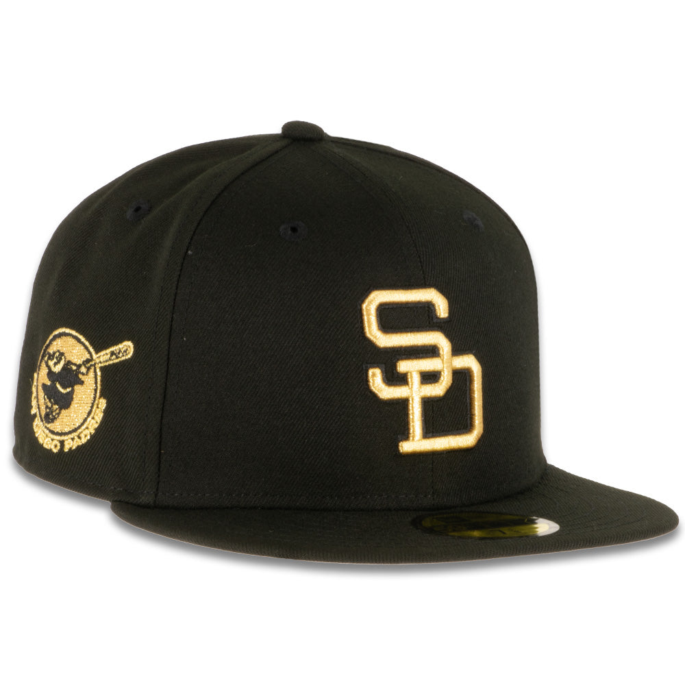 New Era x JS San Diego Padres Black & Gold 2023 59FIFTY Fitted Hat