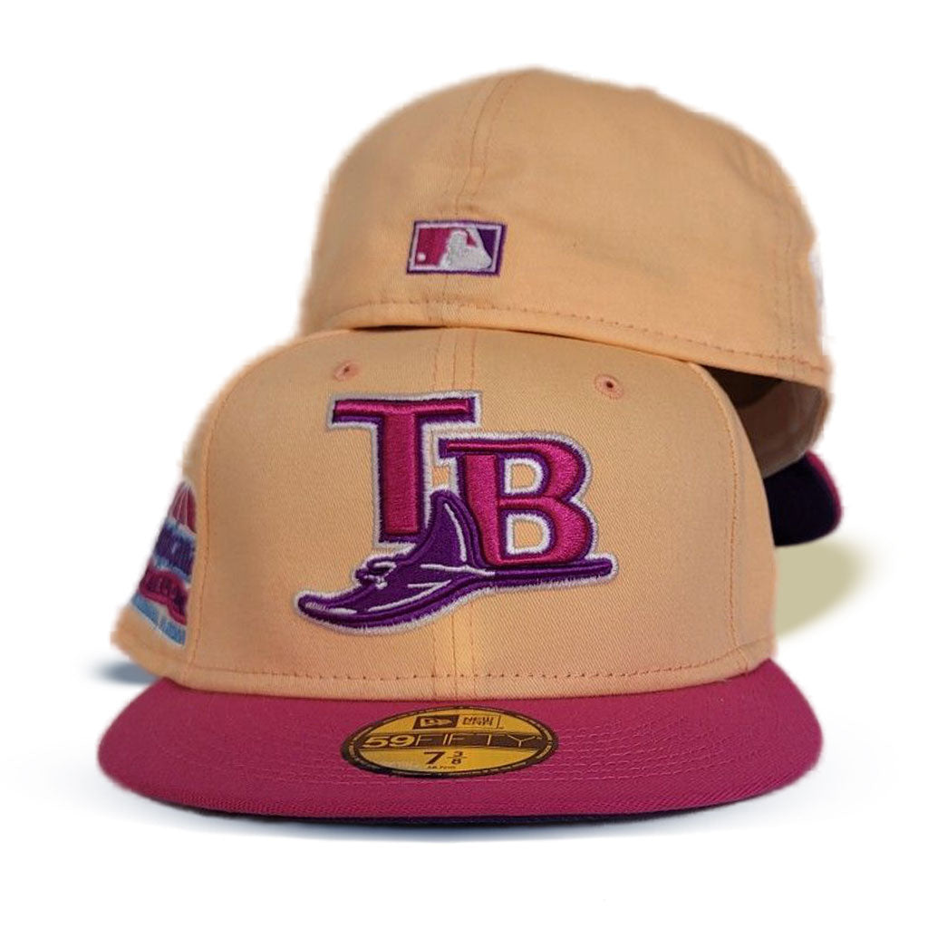 New Era Tampa Bay Rays Peach Fusion Pink Tropicana Field 59FIFTY Fitted Hat