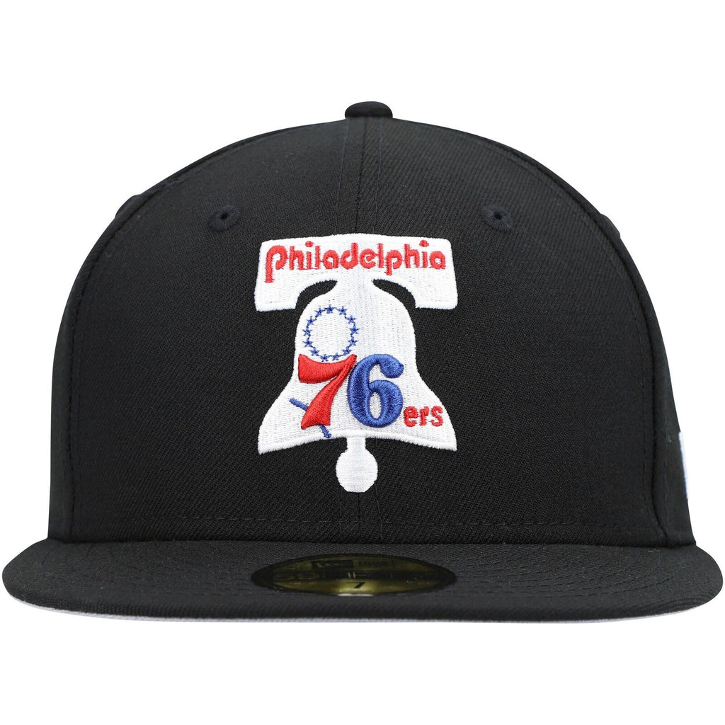 New Era Black Philadelphia 76ers Hardwood Classics Collection 59FIFTY Fitted Hat