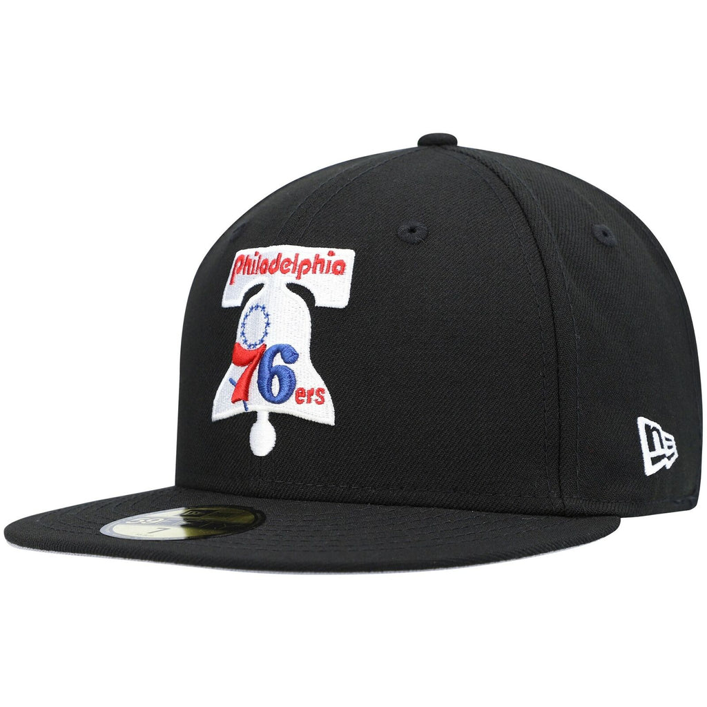 New Era Black Philadelphia 76ers Hardwood Classics Collection 59FIFTY Fitted Hat