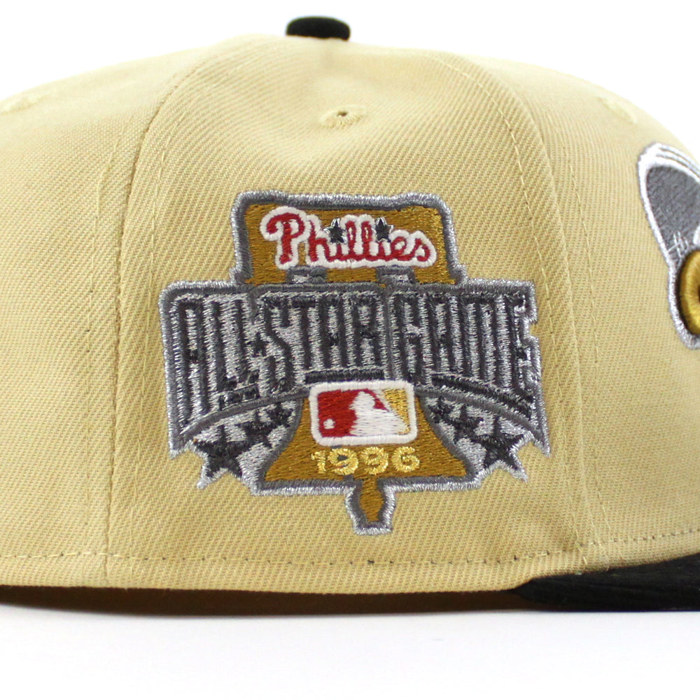 New Era Philadelphia Phillies 1996 All-Star Game Vegas Gold/Black Corduroy 59FIFTY Fitted Hat