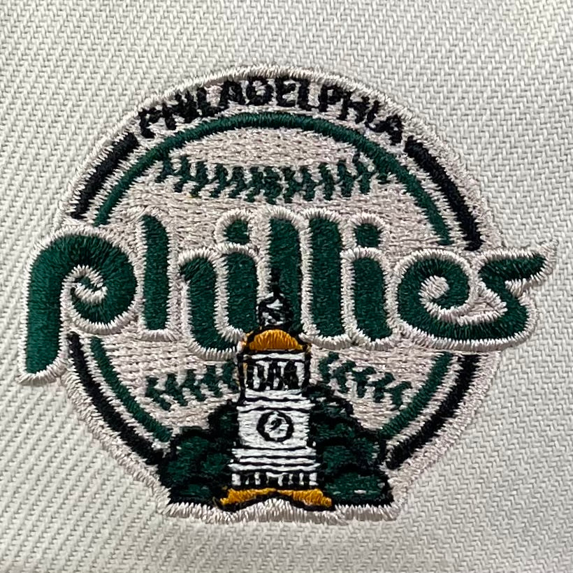 New Era Philadelphia Phillies Stone/Dark Green Independence Hall 59FIFTY Fitted Hat