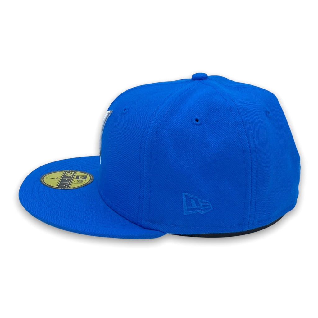 New Era Frozen Blue Milwaukee Brewers Baby Blue Bottom 59FIFTY Fitted Hat
