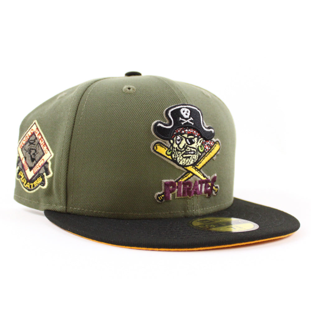 New Era Pittsburgh Pirates Olive Green/Black 1960 World Series 59FIFTY Fitted Hat
