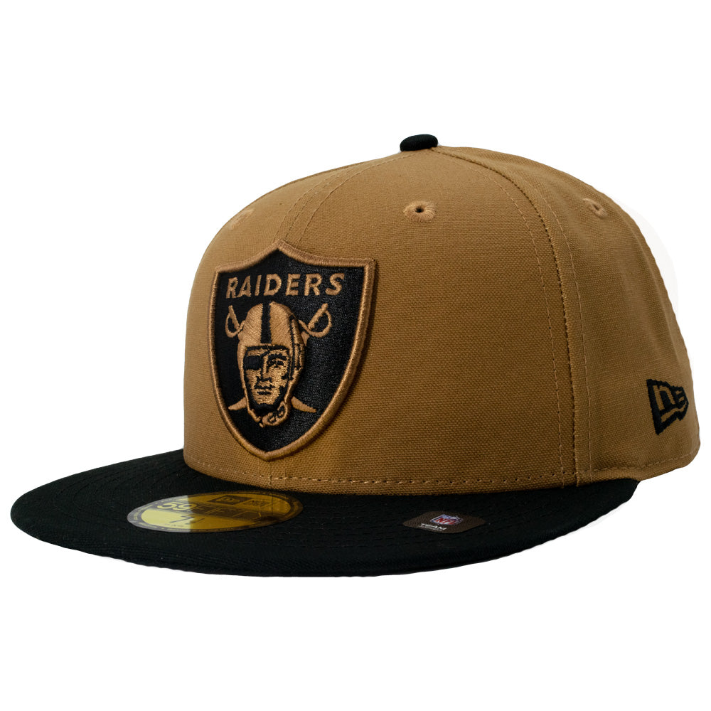 New Era Las Vegas Raiders Two-Tone Canvas 59FIFTY Fitted Hat
