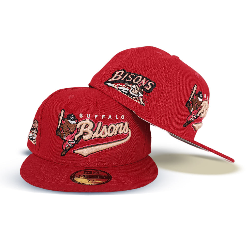 New Era Buffalo Bisons Red/Grey UV 59FIFTY Fitted Hat